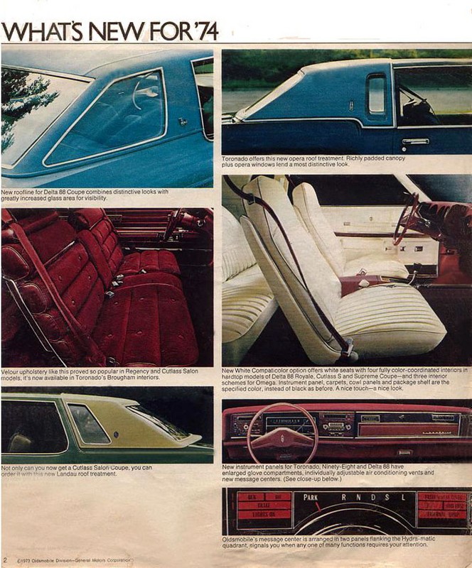 1974 Oldsmobile Full-Line Brochure Page 35
